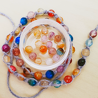 agate and twine bracelet