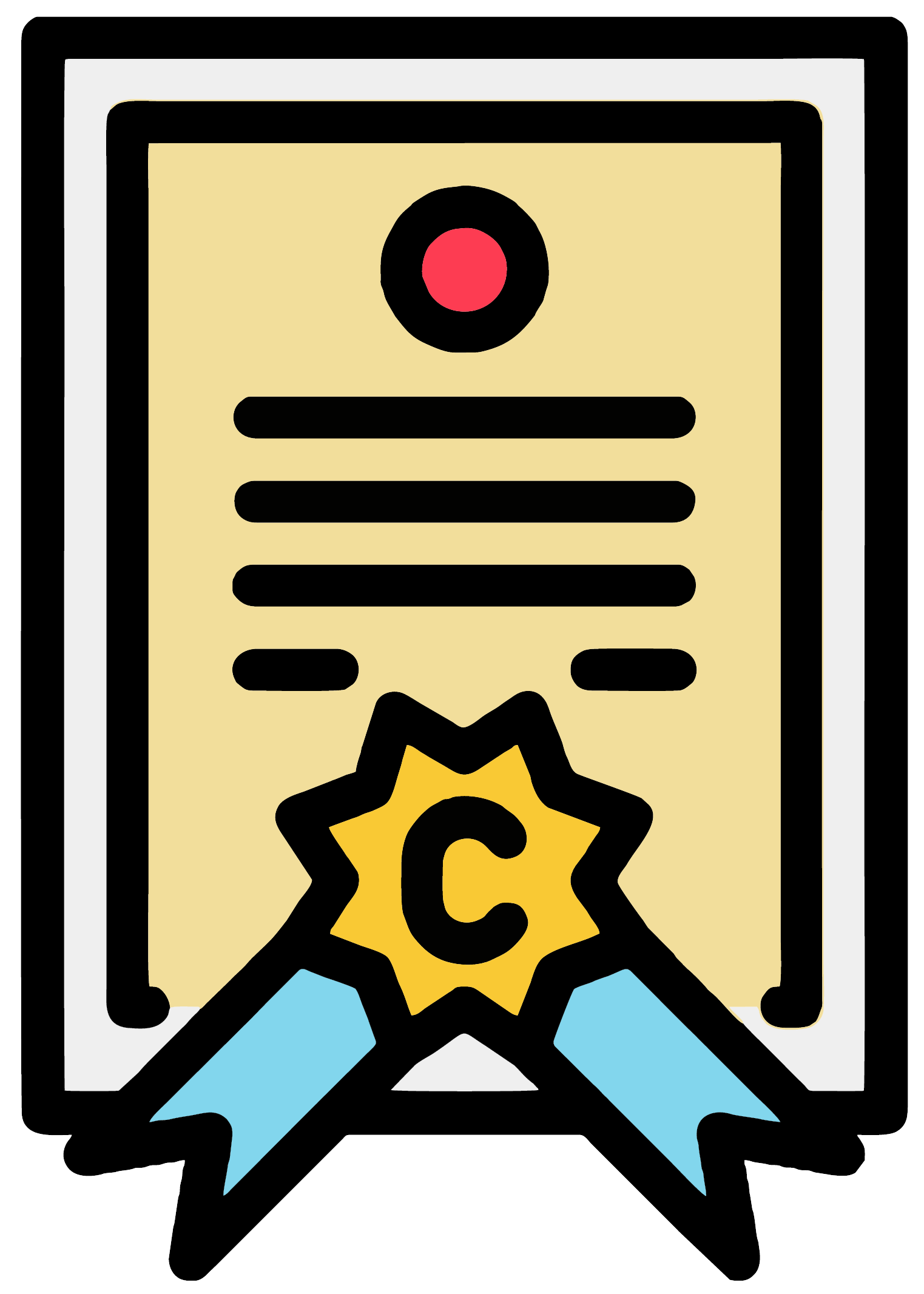 a vector image of a certificate