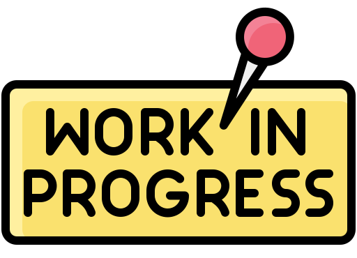 work in progress sign